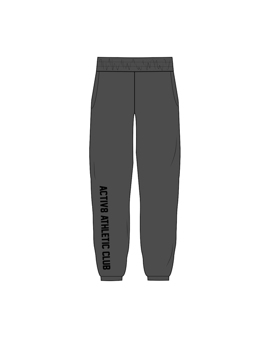 The Classic Sweatpants - Washed Black - Activ8 - Right Leg - Black